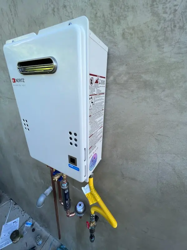 Tankless water heater installation for Preston homes